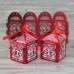 Wedding Box Customized Red Box with Ribbon Candy Box